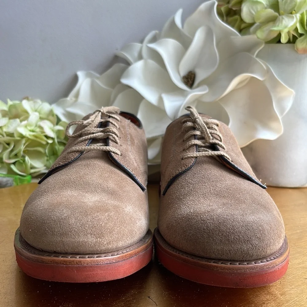 Vintage! Cole Haan Classic Suede Derbys in Medium Tan